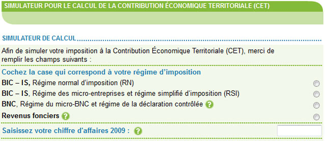 Report pour la déclaration de contribution économique territoriale